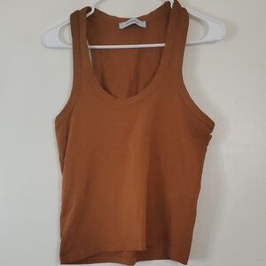 De Rococo Racerback Tank Top Size Small Womens Cinnamon Spice